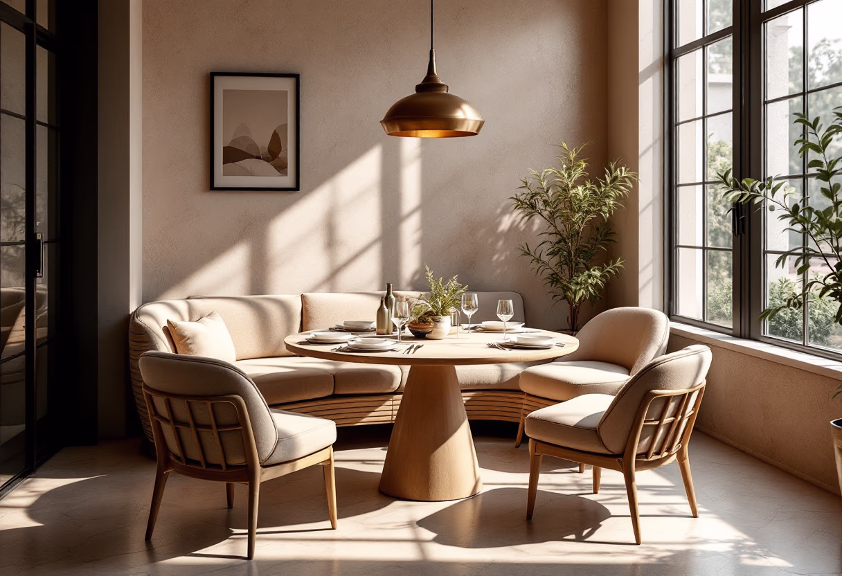 image of private dining room setup for a modern restaurant