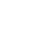 White hourglass icon on a black background.