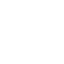White gear icon centered within a white lifebuoy shape on a black background.