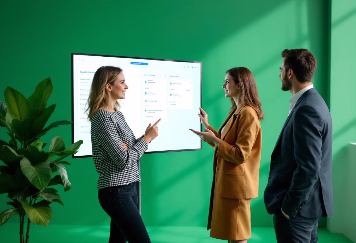 image of colleagues in a meeting room setting (for a b2b saas)