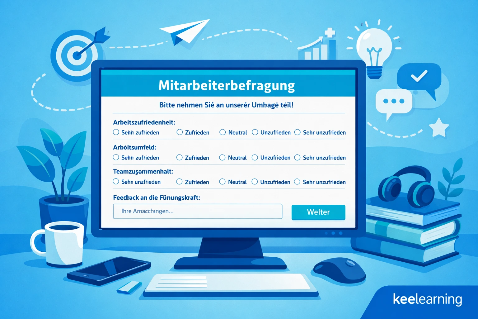 Beispielhaftes Mitarbeiterumfragetool