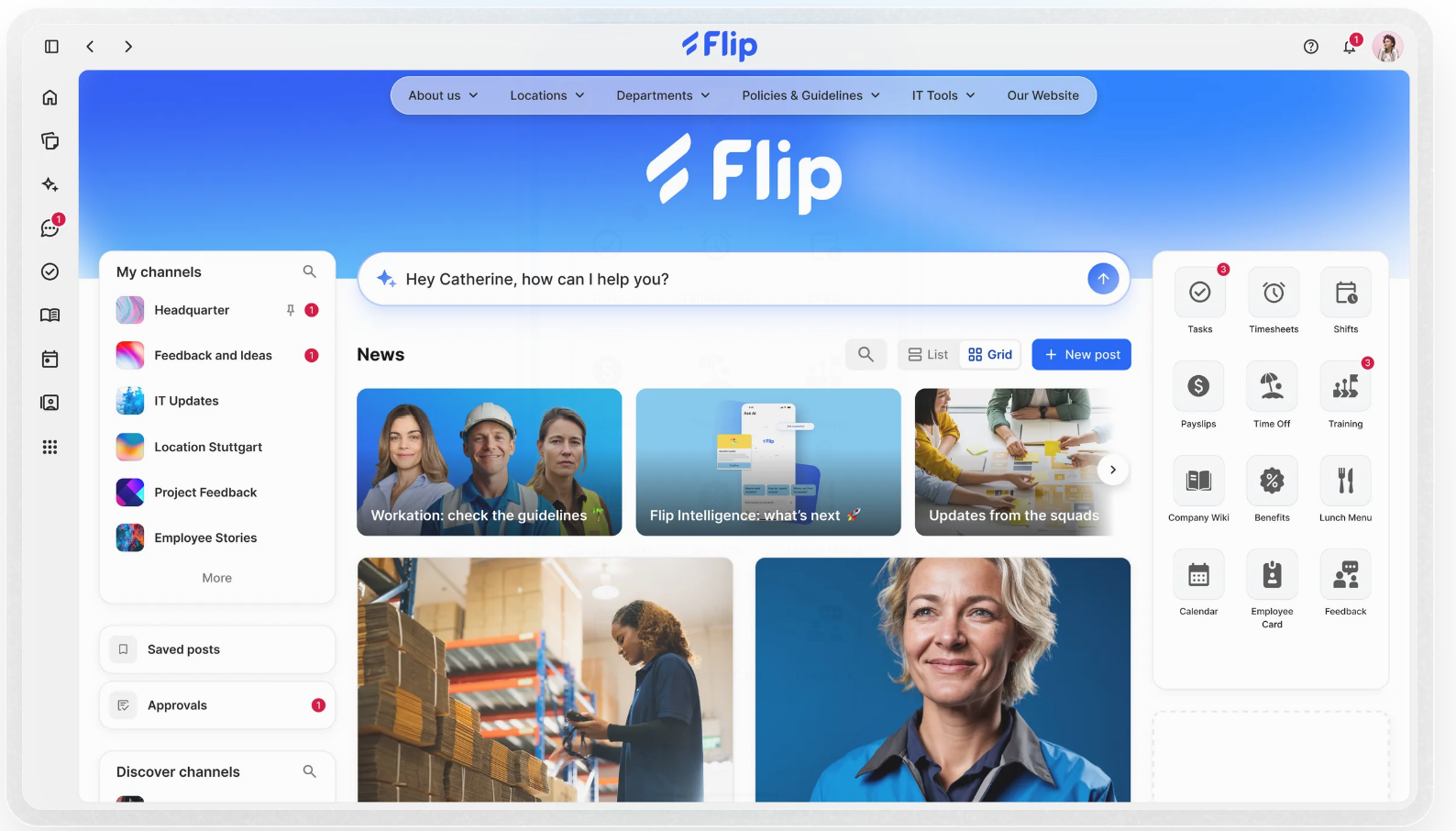 App für Mitarbeiterkommunikation_keelearning Vergleich_Anbieter Flip