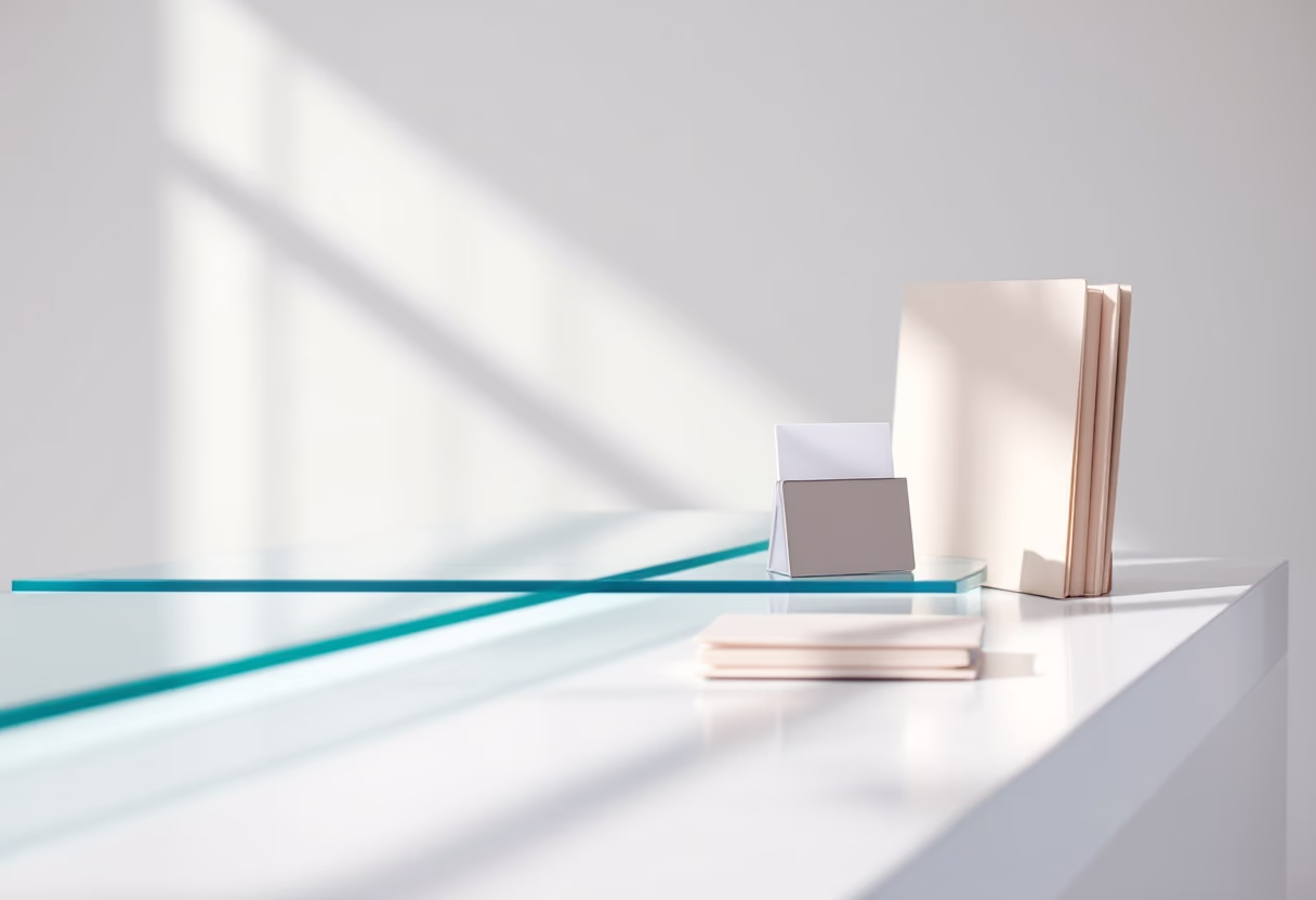 image of event registration desk (for an art gallery)