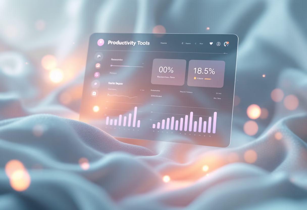 [interface] image of a dashboard interface (for a productivity tools business)