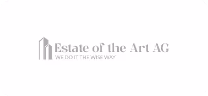 Logo von Estate of the Art AG mit dem Slogan ‚We do it the wise way‘.