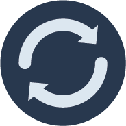 Two curved arrows forming a circle.