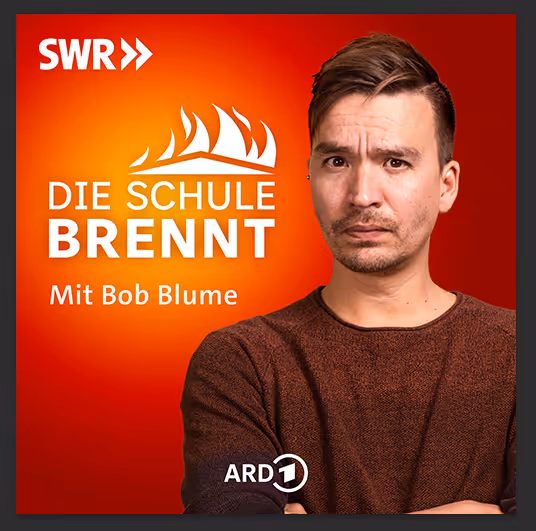 Podcast Cover zu die Schule brennt