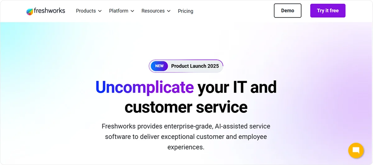 Freshworks example interface in the CRM Automation: Benefits, Tools & How to Automate Your CRM review