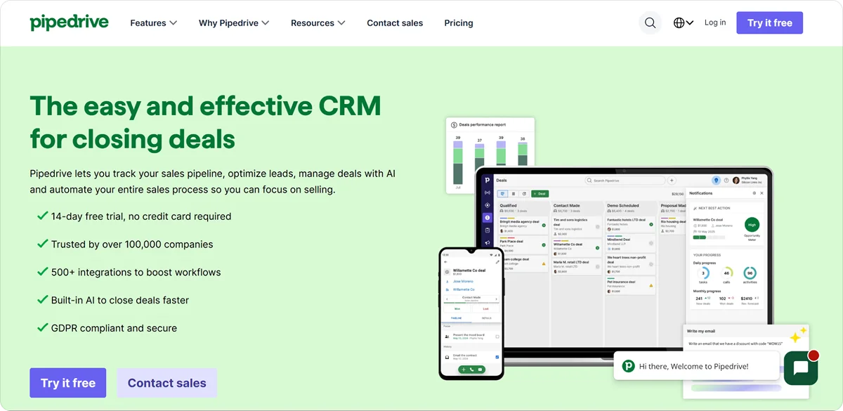 pipedrive-homepage