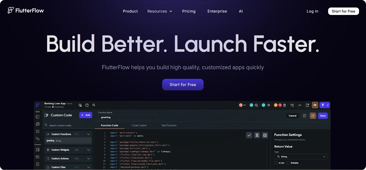flutterflow-homepage
