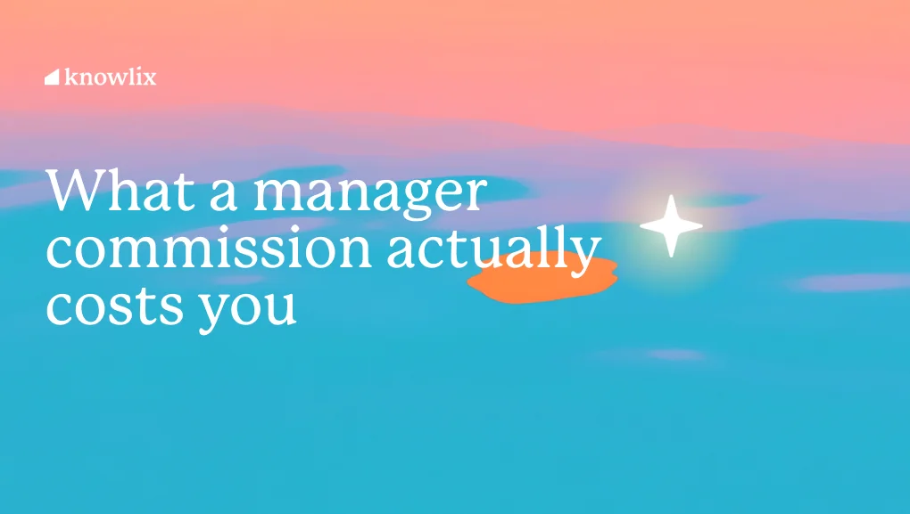 Illustration comparing an influencer manager commission against a flat software seat price