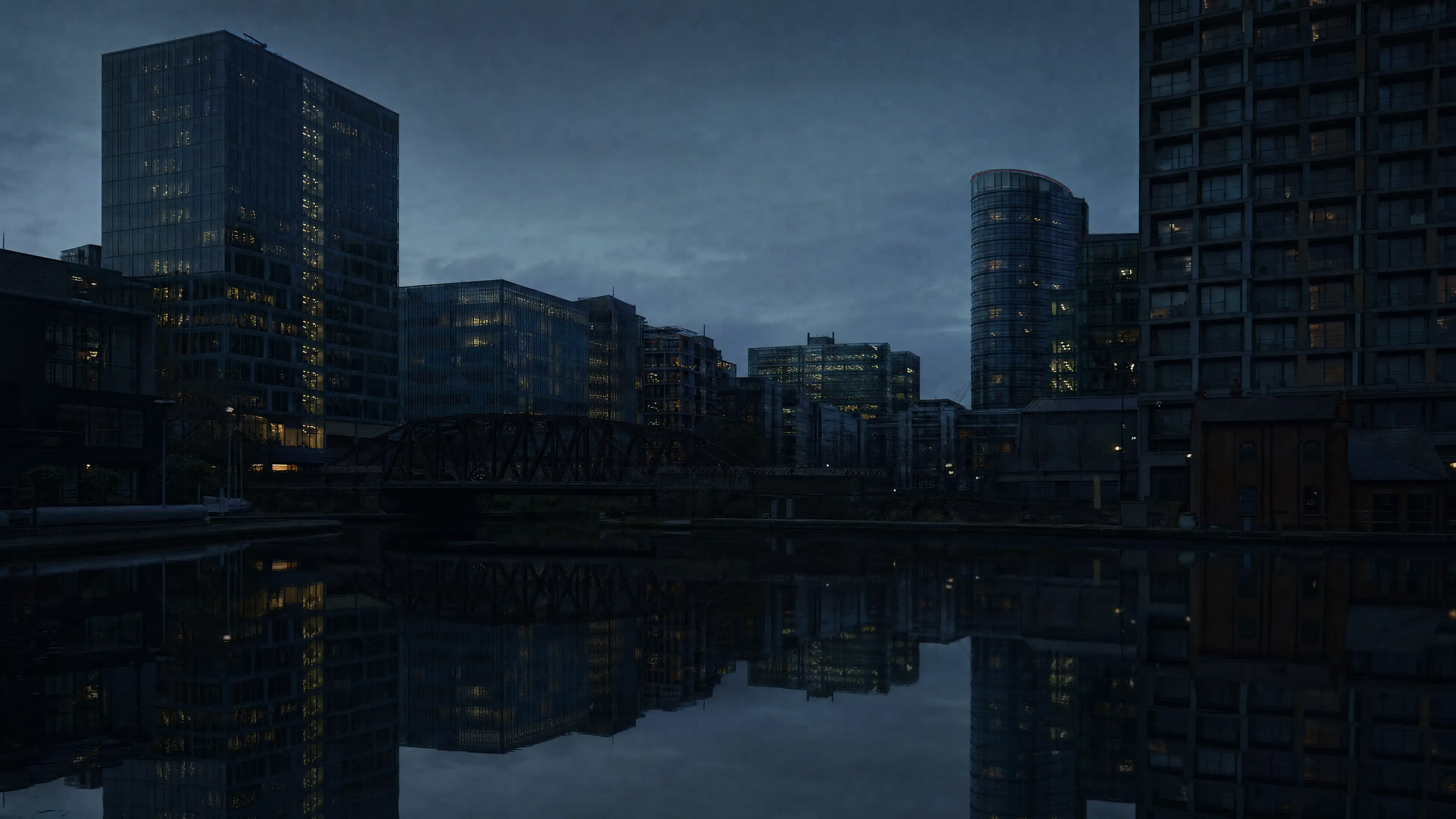 Manchester at dusk