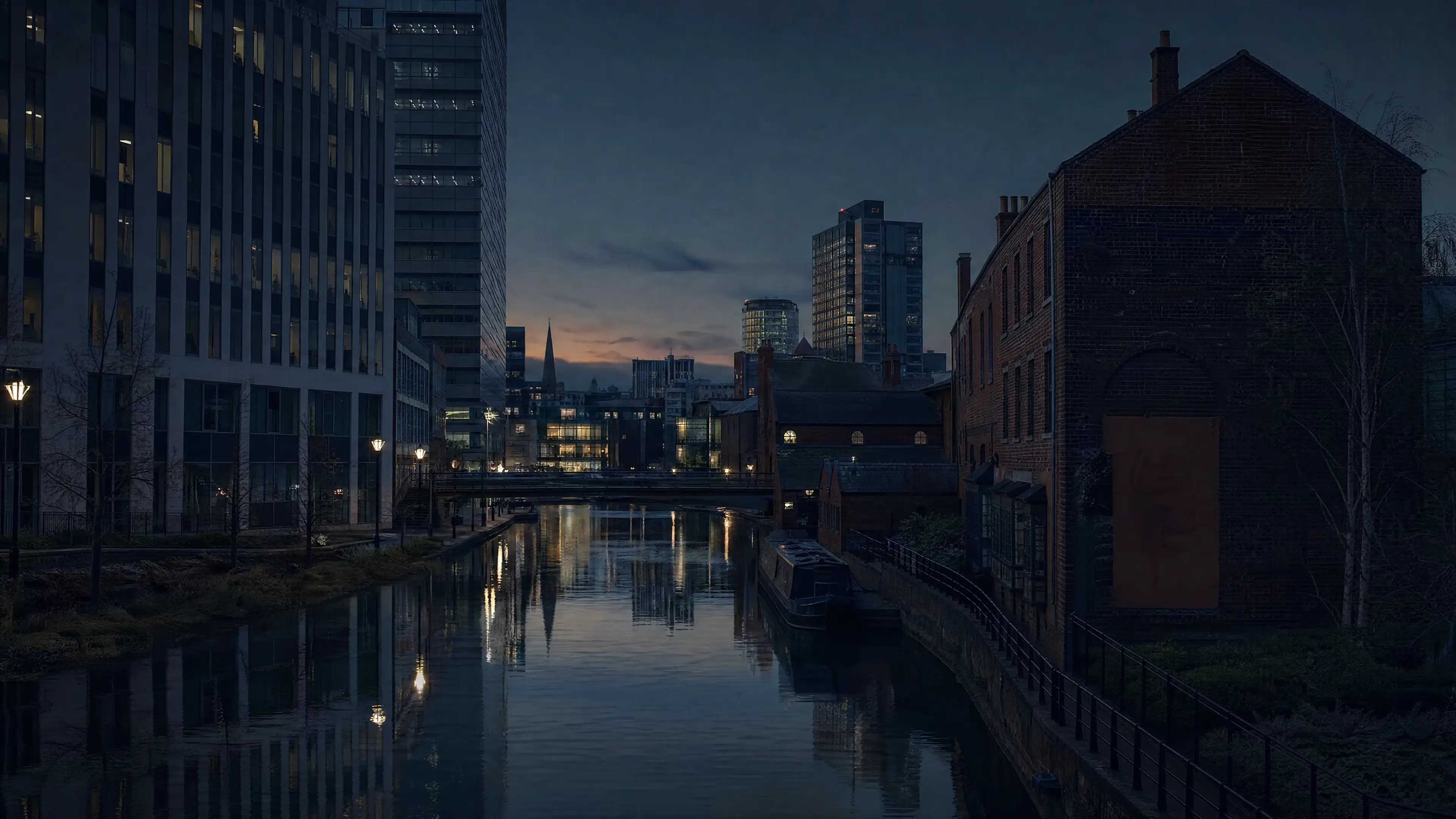 Birmingham at dusk