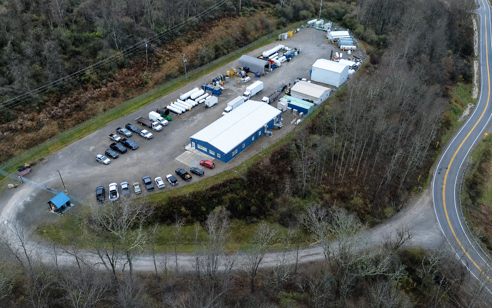 Aerial view of MRR's United States Headquarters facility in Philippi, West Virginia