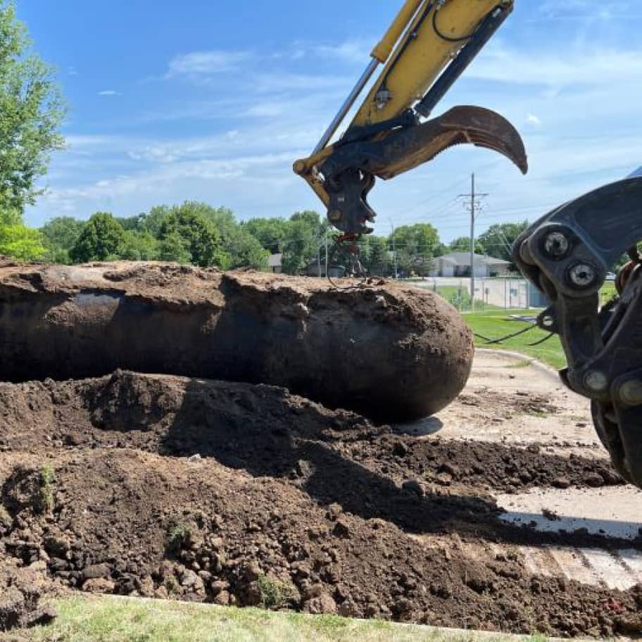 Natural gas odorization equipment being decommissioned across four stations at a site in Nebraska.