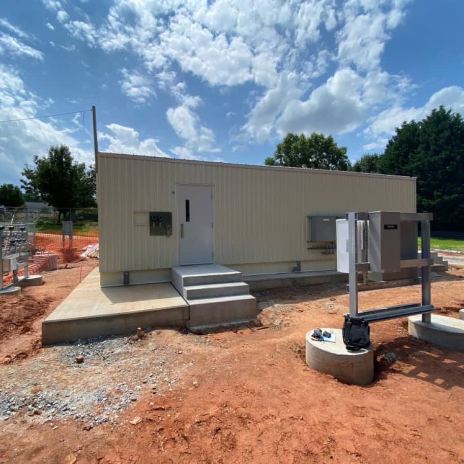 1,000-gallon modular gas odorization building installed at a site in Georgia.