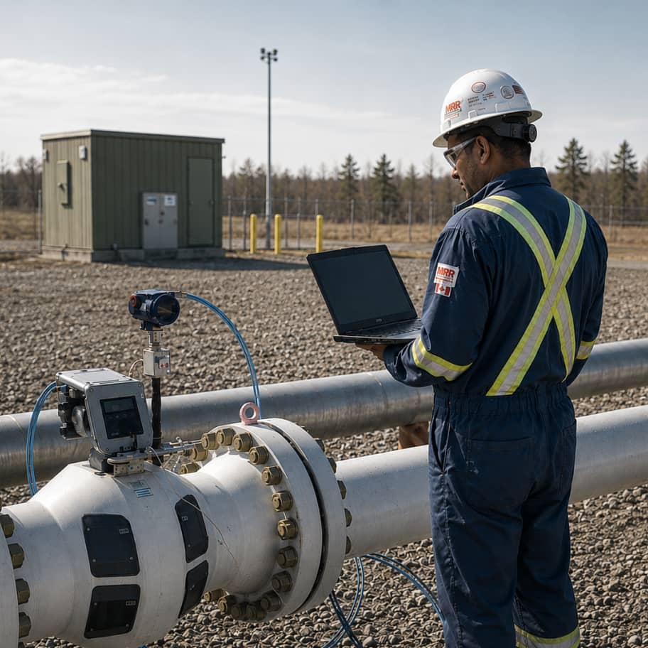 36-inch natural gas transmission line during a pipeline pickling operation at a site in Texas.