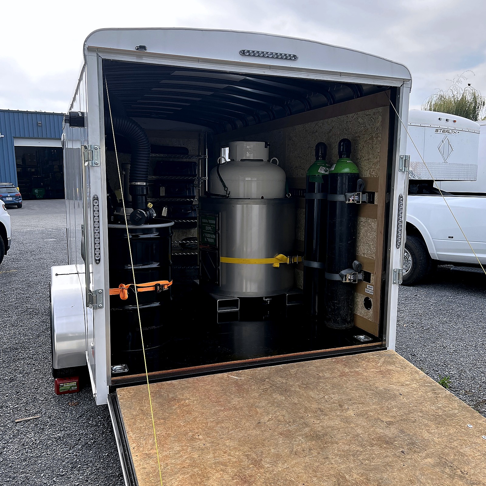 C1D1-rated dual-odorizer trailer, a custom-built mobile gas odorization unit, at an industrial site in Illinois.