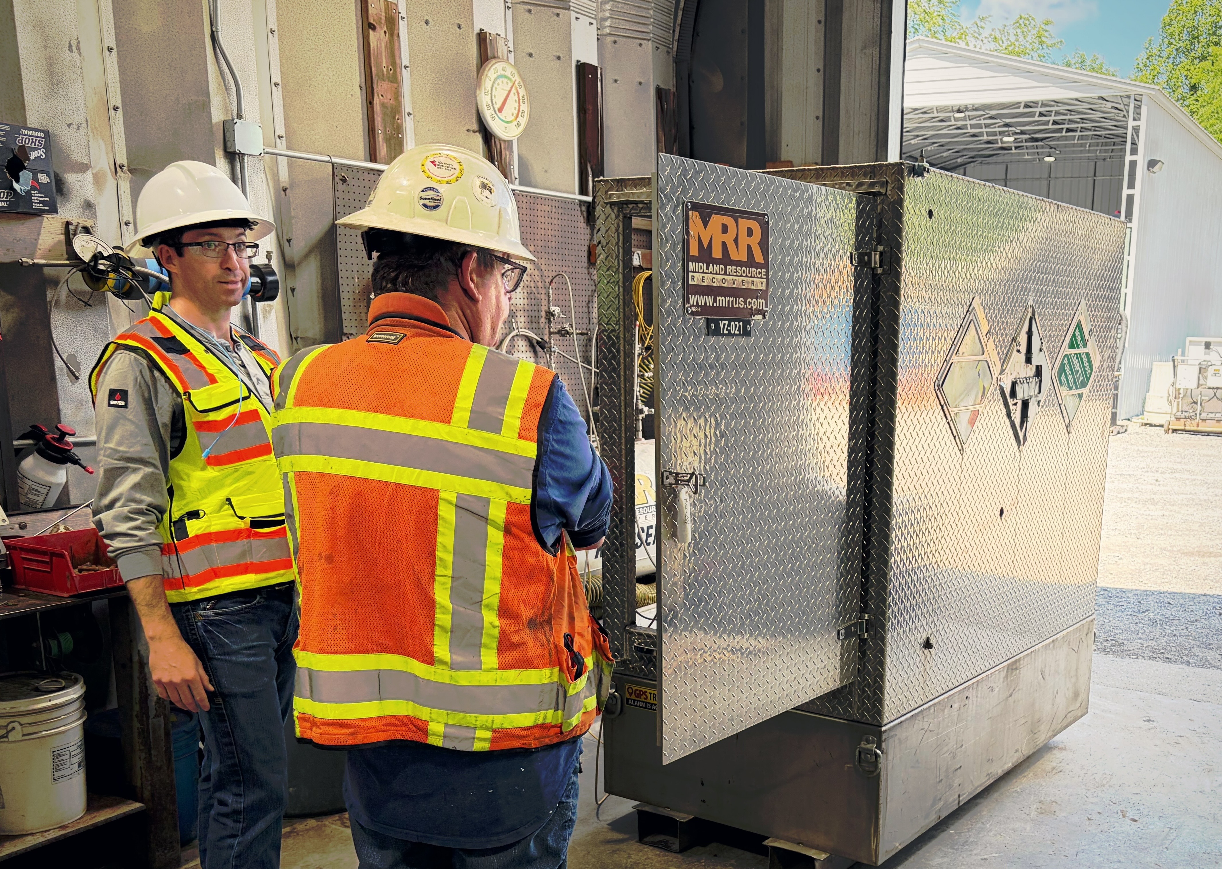 Natural gas odorization equipment used to maintain regulatory detectability standards.