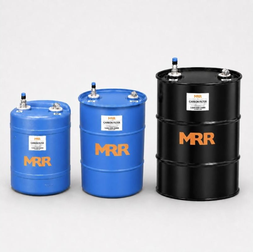 EZ Carb passive vent-line filters, MRR's odorant vapor filtration cartridges
