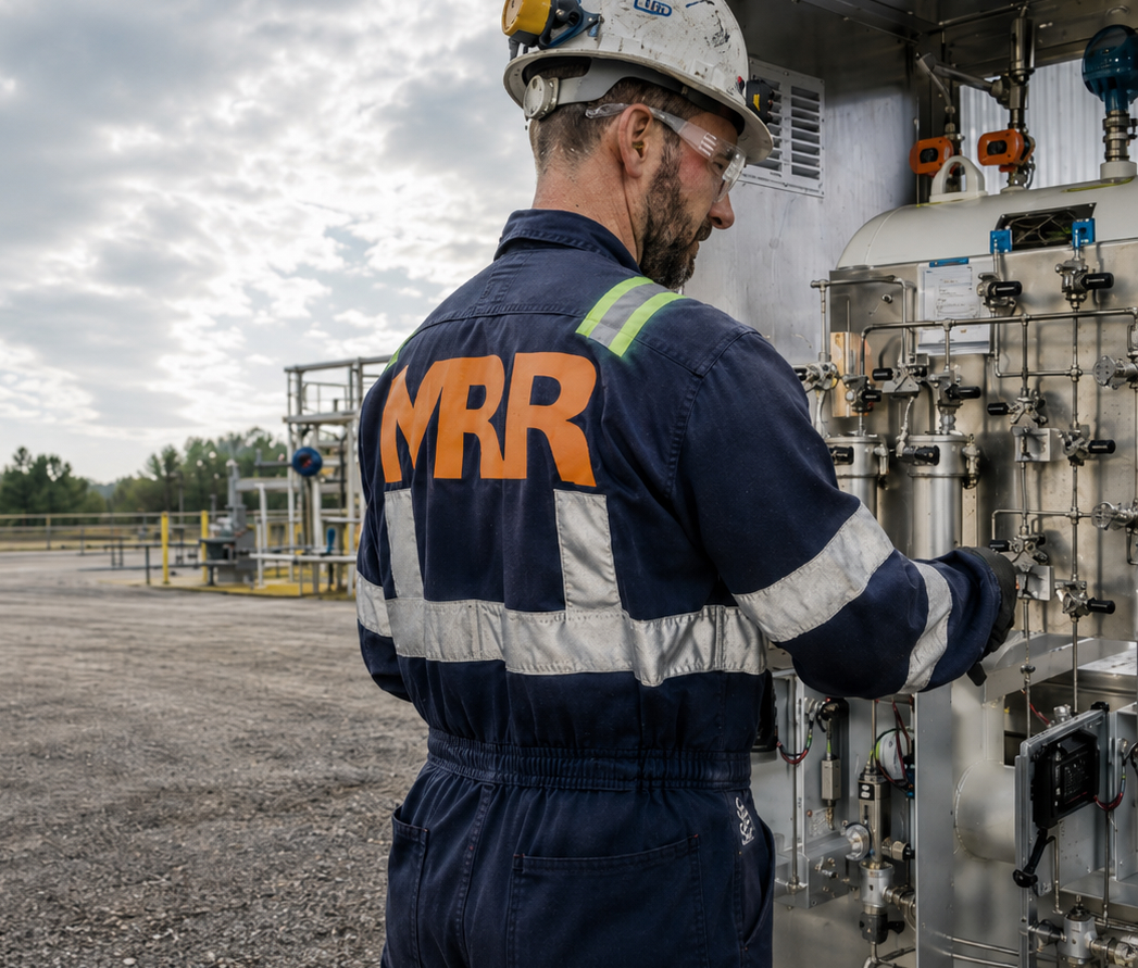 EZ Carb activated carbon filter drum used for odorant vapor capture at MRR odorization stations