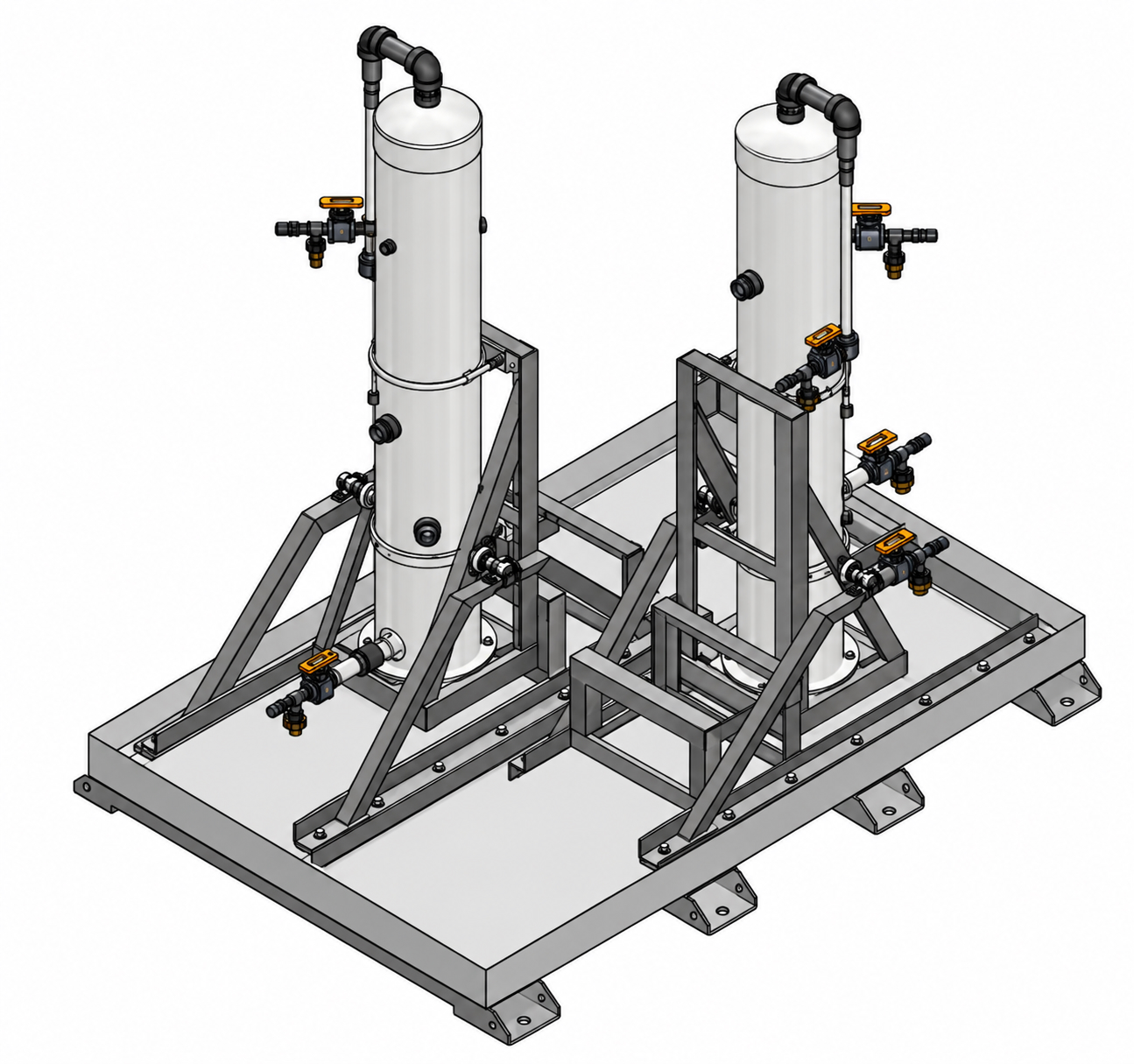 EZ Carb activated carbon filter drum used for odorant vapor capture at MRR odorization stations
