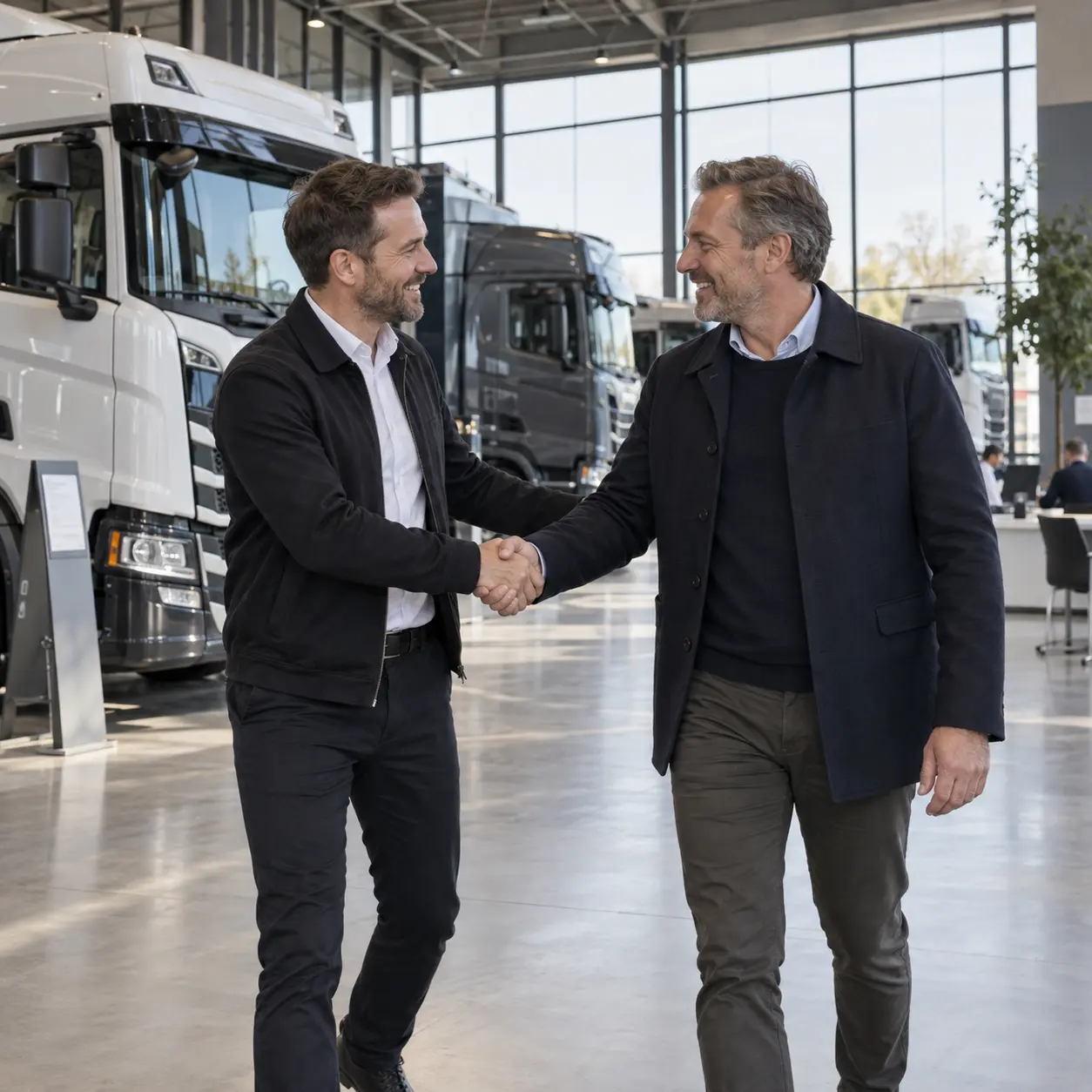 Hubwalter Aufbau auf einem marktüblichen Standardchassis.