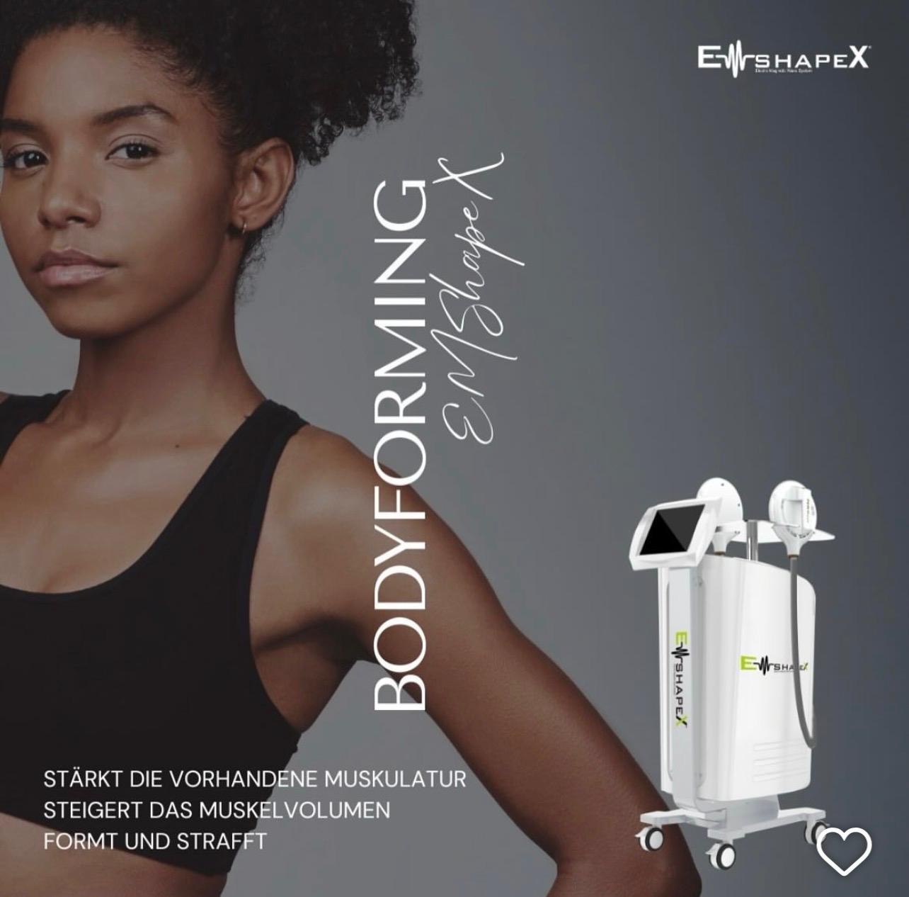 EMS ShapeX Behandlung für Bodyforming und Muskeldefinition bei MyMedBeauty in Traisen.