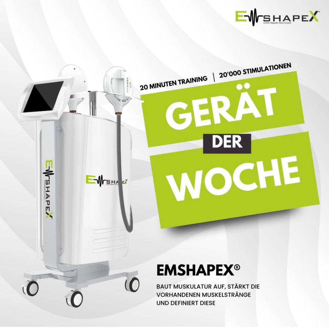 EMS ShapeX Bodyforming Gerät bei MyMedBeauty in Traisen zur Unterstützung von Muskelaufbau und Körperstraffung.