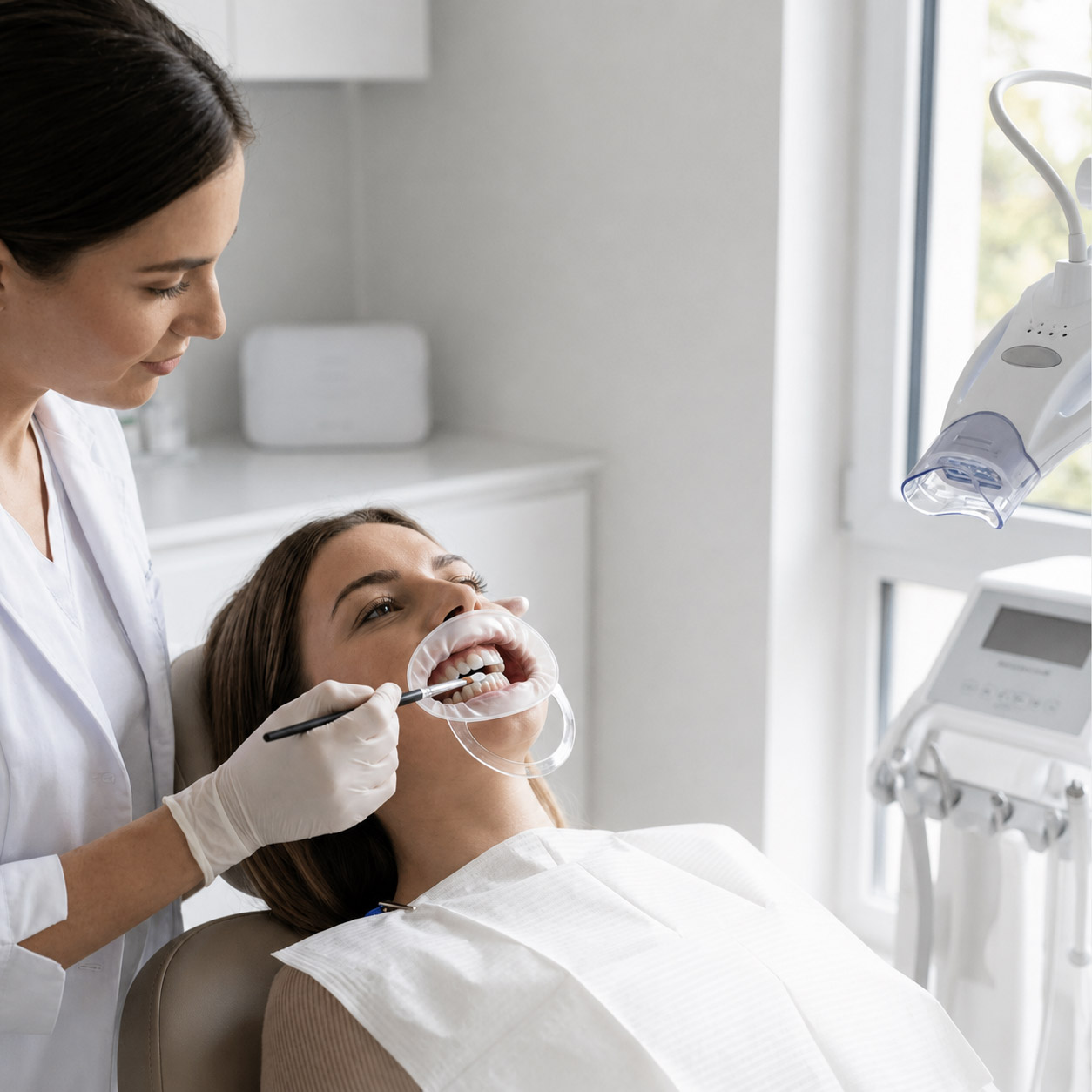 Professionelle Zahnaufhellung bei MyMedBeauty in Traisen für sichtbar hellere Zähne und ein strahlendes Lächeln