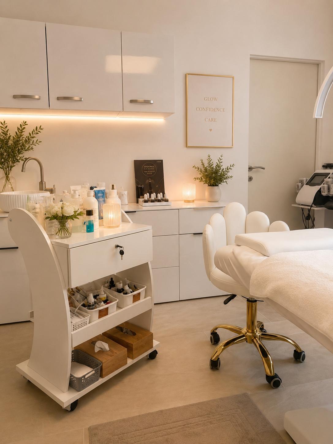 Moderne Kosmetikkabine für professionelle Hautpflege und Beauty-Behandlungen in St. Pölten