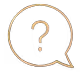 Gold question mark inside a gold speech bubble on a black background.