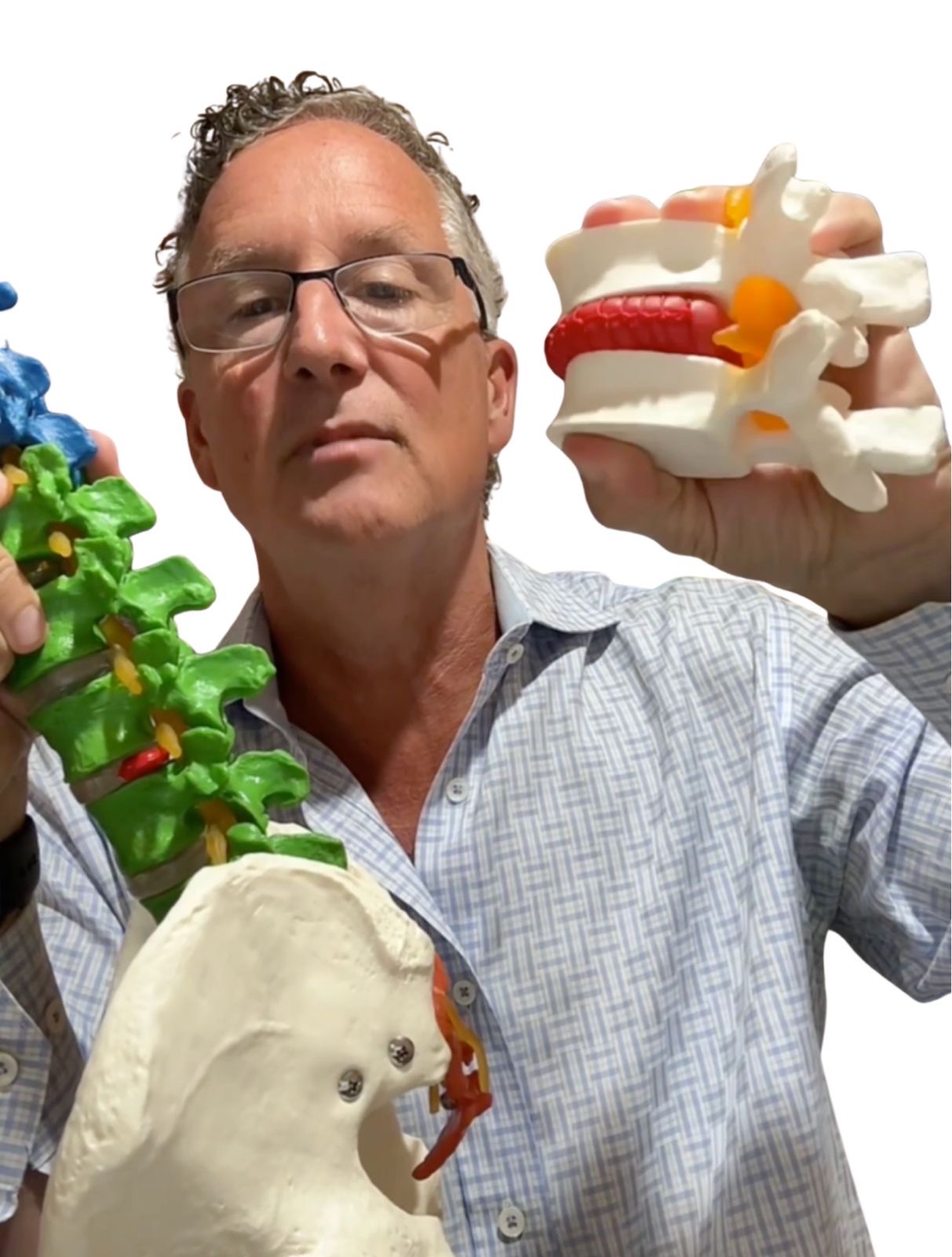 Dr. Jeff demonstrating a disc
