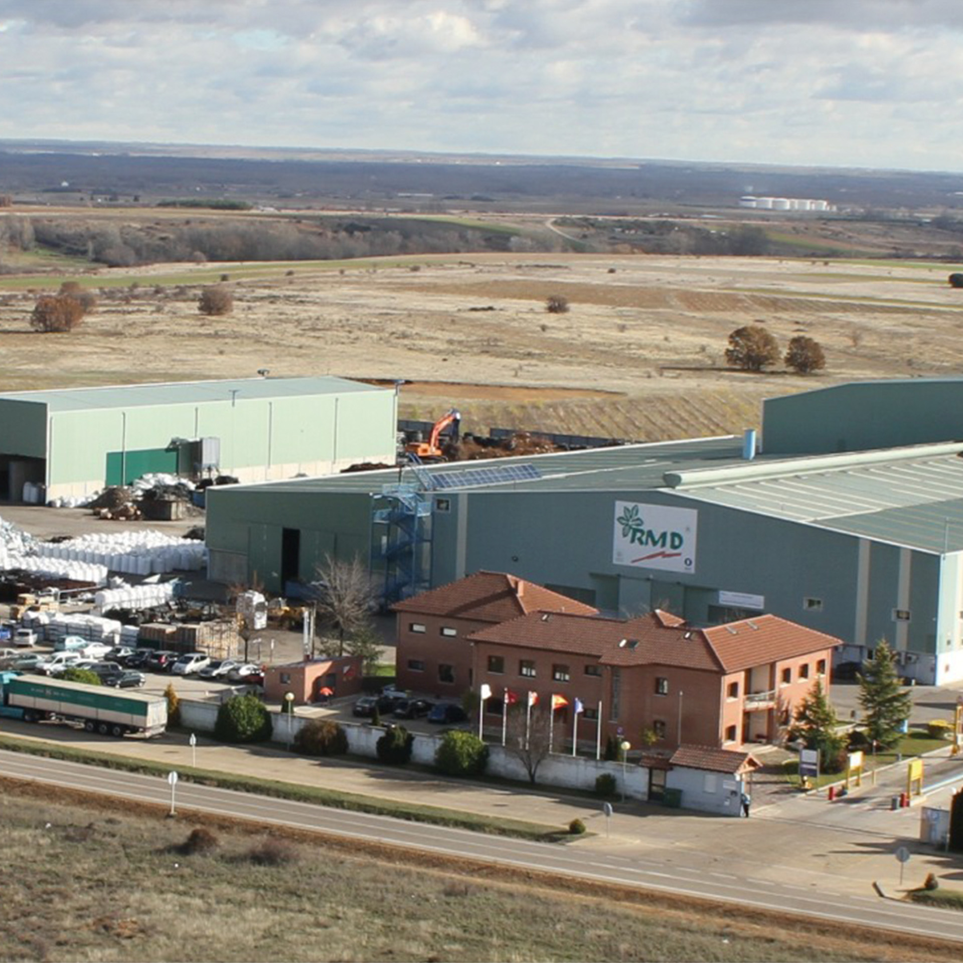 Aerial view of our main factory