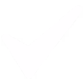 a white check mark on a black background