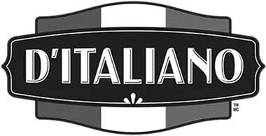 D'ITALIANO brand logo with black, white, and gray color blocks.