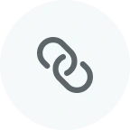Icon of two interlinked chain links symbolizing a hyperlink or connection.