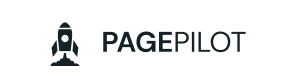 PagePilot logo with a rocket icon to the left of the text.