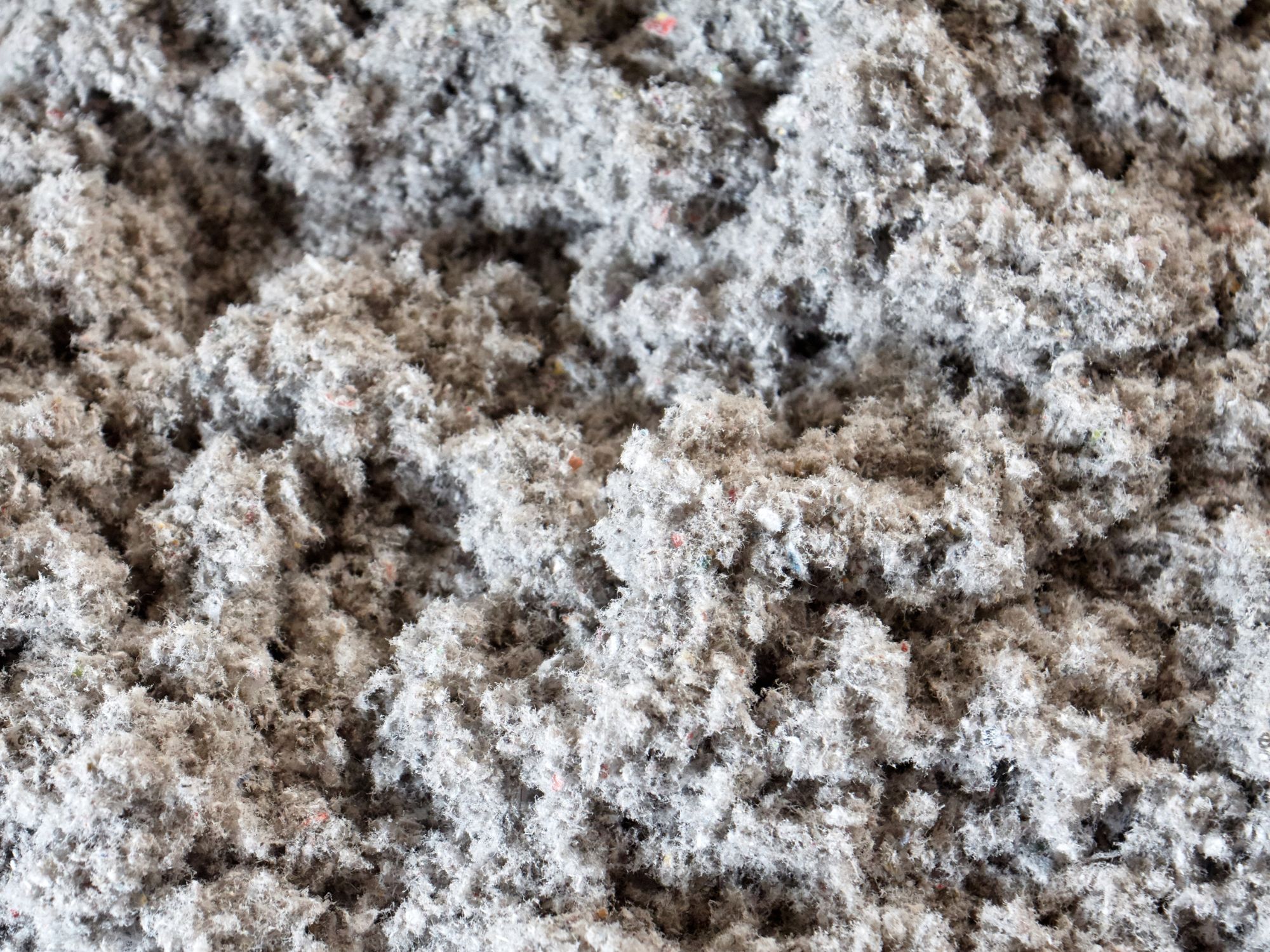 Isolant de cellulose soufflée dans un grenier