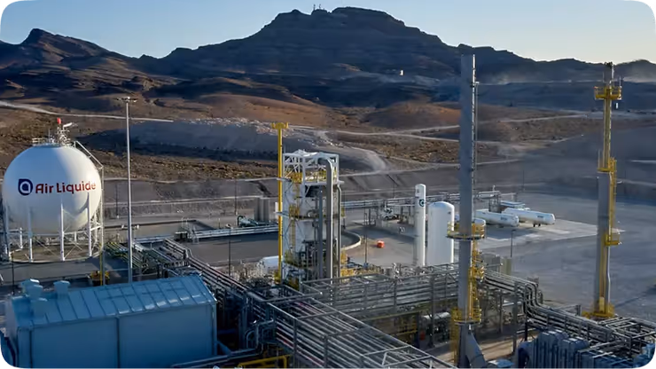 A hydrogen production and logistics facility in Nevada