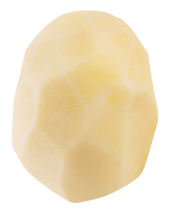 Etape 2 : pomme de terre épluchée