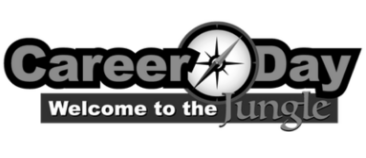 Logo von Career Day mit Kompass und Schriftzug Welcome to the Jungle.