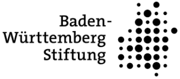 Baden-Württemberg Stiftung logo with text and a pattern of varying black dots.