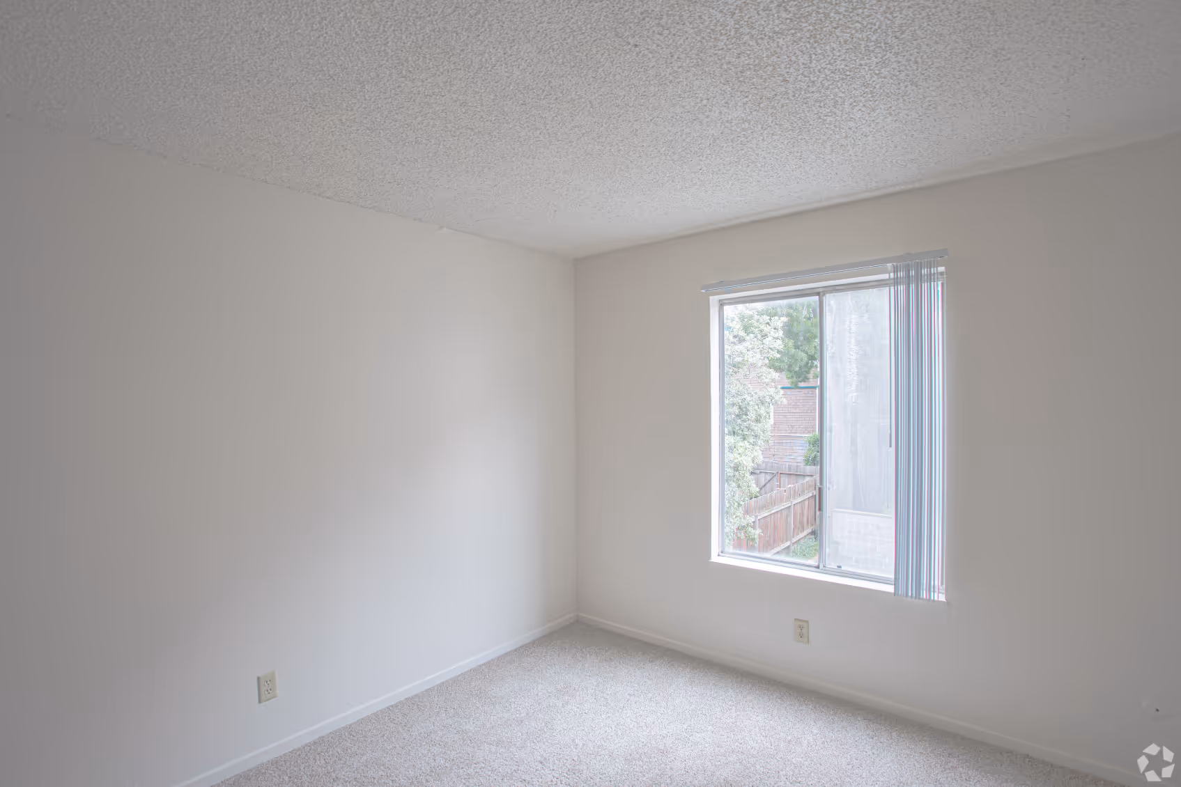 Bedroom with large window