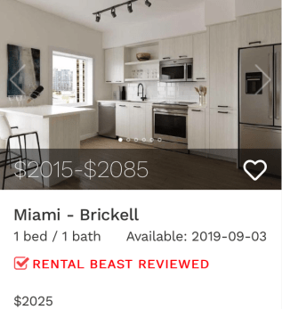 rent in Brickell