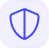 Blue shield icon symbolizing security or protection.