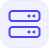 Two horizontal sliders with circular controls inside a rounded square outline, representing settings control.