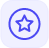 Icon of a star inside a circle with rounded corners in blue.
