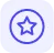 Icon of a star inside a circle with rounded corners in blue.