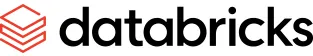 Databricks logo with a red stacked blocks icon and black text.